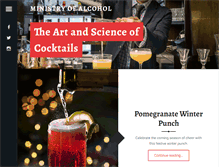 Tablet Screenshot of ministryofalcohol.com